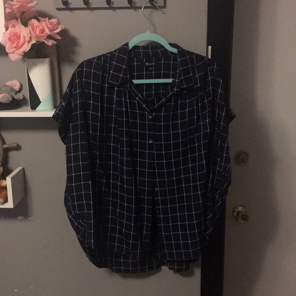 Grid blouse